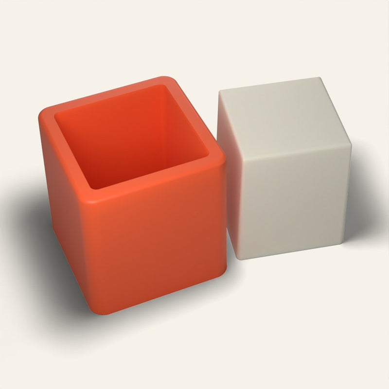 Square Pillar Candle Mold, 2.5 x 3 Inch