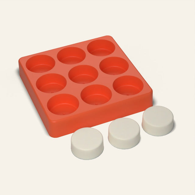 Tealight Candle Mold, 9 Cavity, 3D render